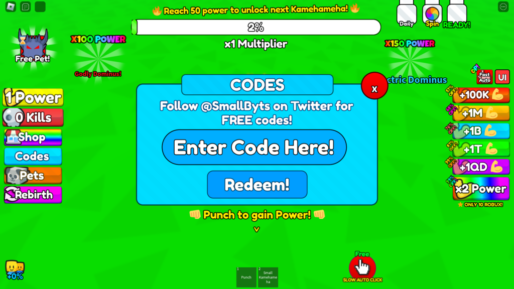 kamehameha simulator codes roblox