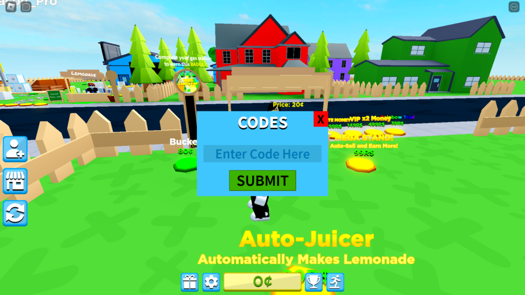 lemonade stand tycoon codes