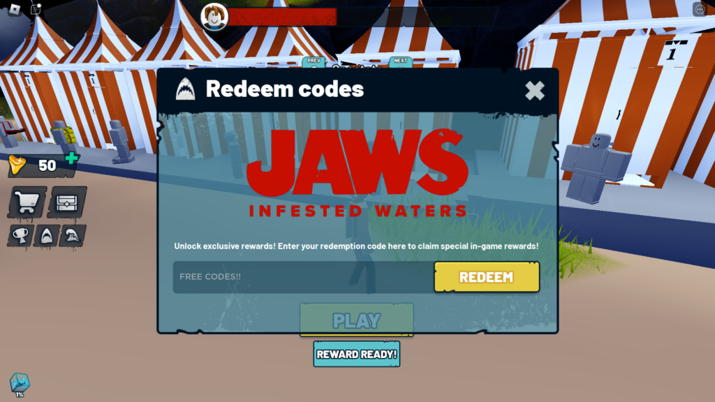 jaws infested waters roblox codes