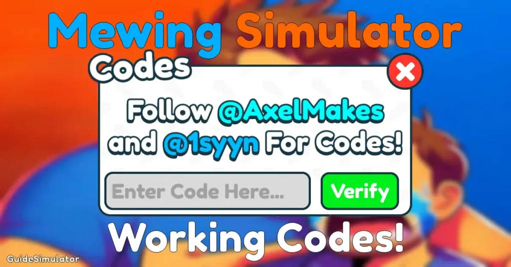 Mewing Simulator Codes, Roblox Mewing Simulator Codes