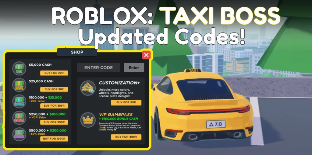 roblox taxi boss codes 2024