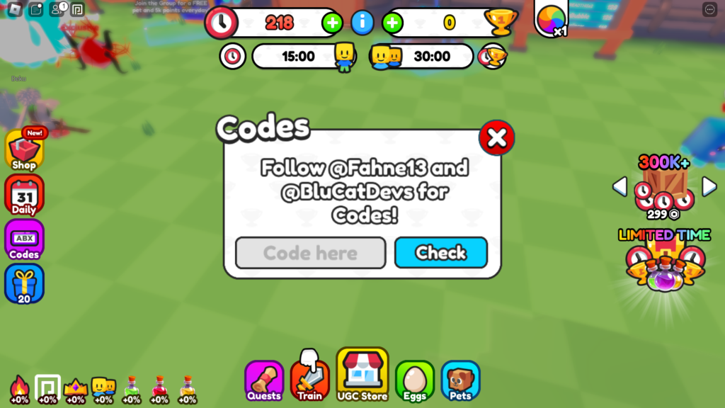 roblox train for ugc codes