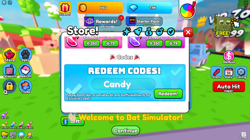 bat simulator codes, home run simulator codes