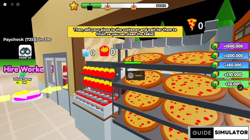 pizza place tycoon codes roblox