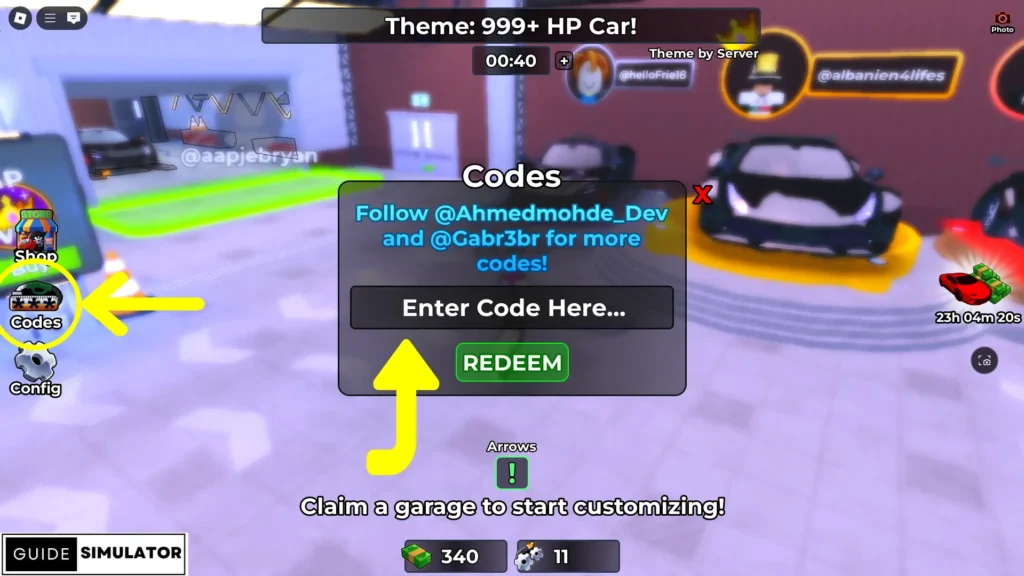 Rate My Car Codes