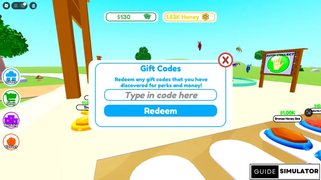 Codes for Bee Keeper Tycoon